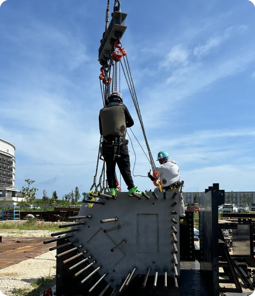 サイトPCa工法現場写真